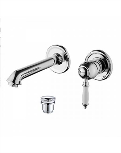 Смеситель Lemark Villa LM4826C для умывальника встраиваемый, с донным клапаном клик-клак, хром