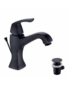 Смеситель Lemark Nubira LM6206ORB для умывальника монолитный с донным клапаном, черная бронза