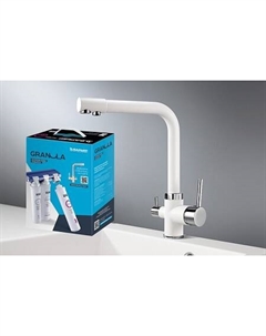 Комплект: Смеситель Granula GR-2015 арктик для кухни + Фильтр Granula ("Барьер ЭКСПЕРТ")