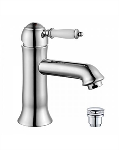 Смеситель Lemark Villa LM4806C для умывальника монолитный с донным клапаном клик-клак, хром