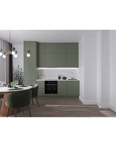 Кухня Комфорт Oliva, прямая, 1950-2150 мм Rerooms