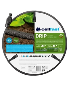 Шланг сочащийся DRIP 1/2" 22,5м 3Бар Cellfast