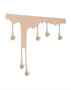 Вешалка настенная металлическая 6 крючков кофейная SHT-WH34-S Sheffilton