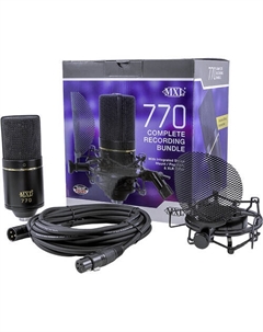 Комплект многофункциональных кардиоидных конденсаторных микрофонов MXL 770 с кабелем SMP-1 и XLR (Champagne) Mxl