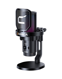 Comica Audio EJoy Uni D RGB Кардиоидный Конденсаторный USB-C Микрофон с Настольной Подставкой (черный) Comica audio