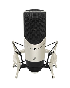 Кардиоидный Конденсаторный микрофон Sennheiser MK 4 Set с Большой диафрагмой и Амортизатором