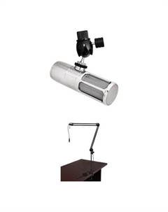 Комплект Микрофона Earthworks Icon Pro Streaming XLR с Широковещательным Кронштейном