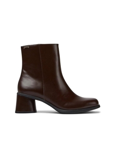 Женские ботильоны из гладкой коричневой кожи, коричневый Camper