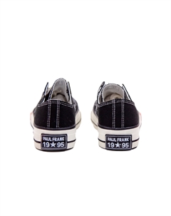 Холщовые кеды женские с низким верхом, белый Paul frank