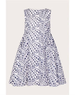 Синее платье с вышивкой бабочки, синий Monsoon