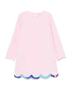 Платье с вышитым логотипом, розовый Pucci junior