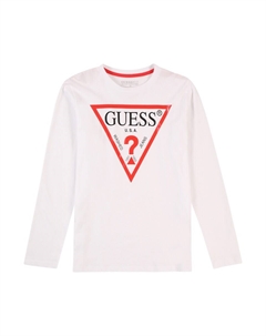 Лонгслив Shirt, белый Guess