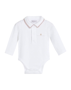 Боди Baby Bernie (комплект из двух штук), белый Brunello cucinelli kids