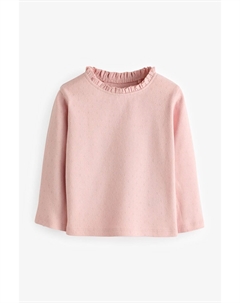 Топ из 100% хлопка с ажурным узором (3 мес 7 лет), розовый Next