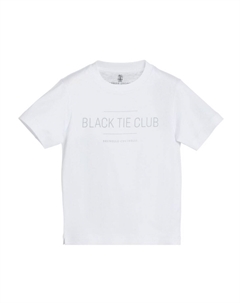 Kids футболка из хлопчатобумажного трикотажа с принтом, белый Brunello cucinelli