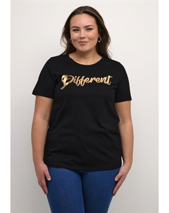 Футболка с принтом TIVA, цвет black different Kaffe curve