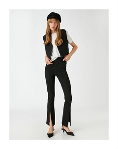 Испанские колготки с разрезом, черный Koton