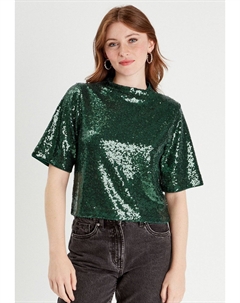 Блуза PAILLETTEN COL, темно-зеленый Cache cache
