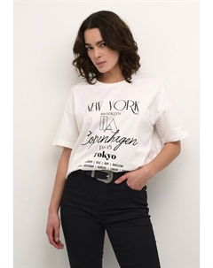 Футболка с принтом ELECTRA, молочный Kaffe