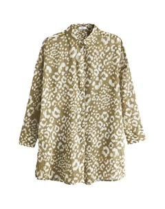 Длинная блузка Blouse, хаки Next