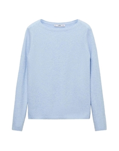 Тонкий вязаный свитер Sweater SEEDS, светло-синий Mango