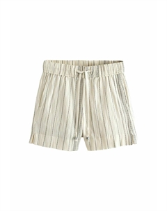 Шорты TEXTURED STRIPE ELASTICATED WAIST REGULAR FIT, бежевый Next