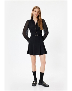 Платье-рубашка PLEATED , черный Koton