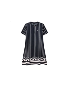 Платье с короткими рукавами женское темно-синее Fila