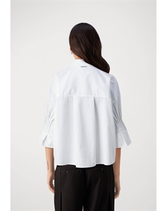 Блузка на пуговицах Etje, белая Hugo