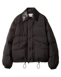 Укороченный пуховик, черный Miu miu