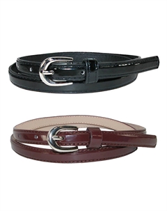 Женский узкий ремень (2 цвета в упаковке), цвет Black And Brown Ctm