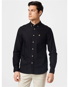 Деловая рубашка обычного кроя, черный Lyle & scott