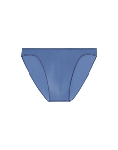 Мужские микро-трусы Plumes — сверхлегкая микрофибра, трусы, нижнее белье, стрейч, однотонные, цвет Midblue Hom