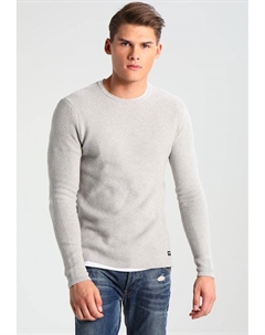 Свитер ONSDAN STRUCTURE CREW NECK, цвет Light Grey Melange Only & sons