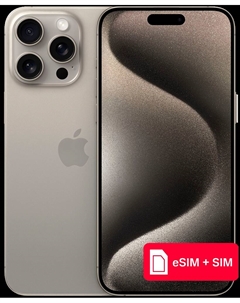 Смартфон Apple iPhone 15 Pro Max 512Gb eSIM + SIM Натуральный титан