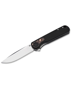Складной нож Braddock Black, сталь 440B, рукоять G10, черный Boker