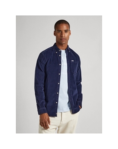 Рубашка из велюра синий Laredoute