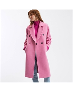 Пальто из смешанного шерстяного драпа Signature BARNABE розовый Laredoute