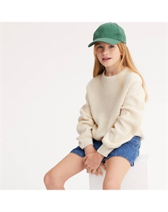 Пуловер с круглым вырезом крупной вязки бежевый La redoute collections