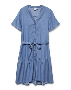 Платье короткое джинсовое синий Vero moda