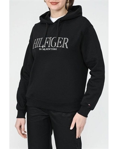 Худи хлопковое с логотипом Tommy hilfiger