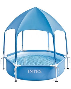 Бассейн Canopy Metal Frame, 183х38 см, с навесом, 700 л (28209) Intex