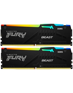Оперативная память Kingston DDR5 16GB (2x8GB) 6000MHz FURY Beast RGB EXPO (KF560C30BBEAK2-16)