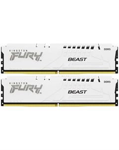 Оперативная память Kingston DDR5 64GB (2x32GB) 5600MHz FURY Beast White EXPO (KF556C36BWEK2-64)