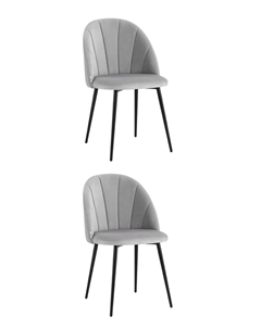 Стул Логан NEW велюр светло-серый 2 шт Stool group
