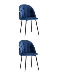 Стул Логан NEW велюр синий 2 шт Stool group