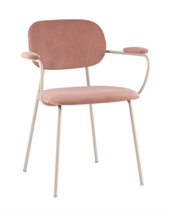 Стул Кэрол пыльно-розовый серые ножки Stool group