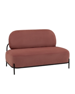 Диван Стоун велюр рельефный коралловый Stool group