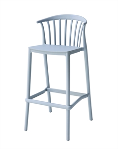 Стул полубарный Campo пластик голубой Stool group