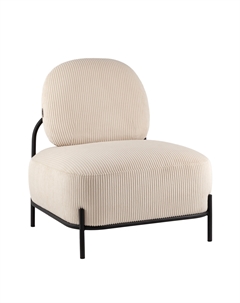 Кресло Стоун велюр рельефный молочный Stool group